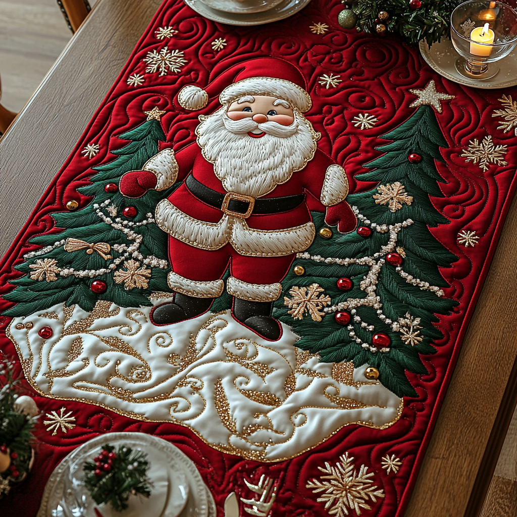 Santa Magic Quilted Table Runner VTQ-Myprintsy