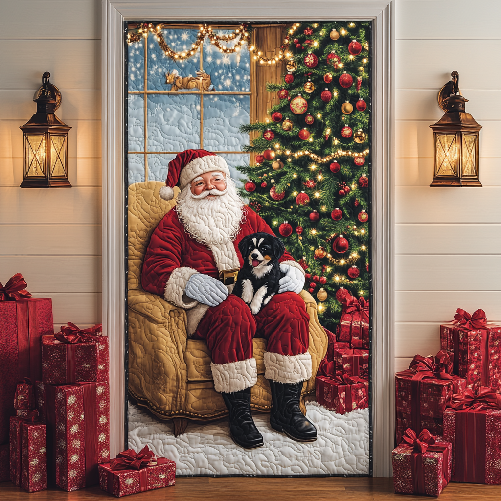 Santa Moment Quilted Door Cover VTQ-Myprintsy