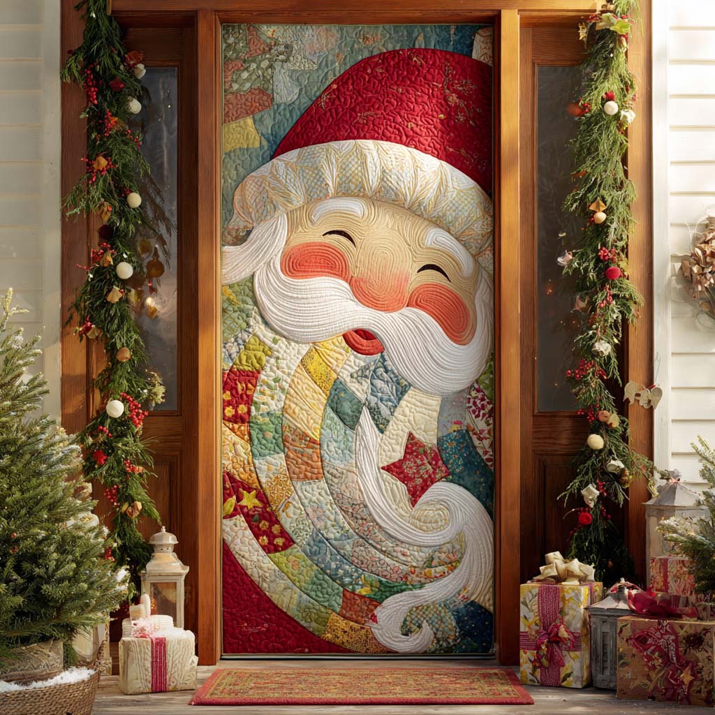 Santa Smile Quilted Door Cover VTQ-Myprintsy
