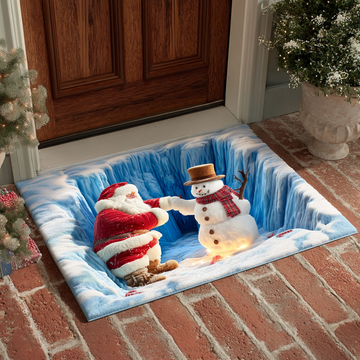 Santa Snowman Doormat VTQ-Myprintsy