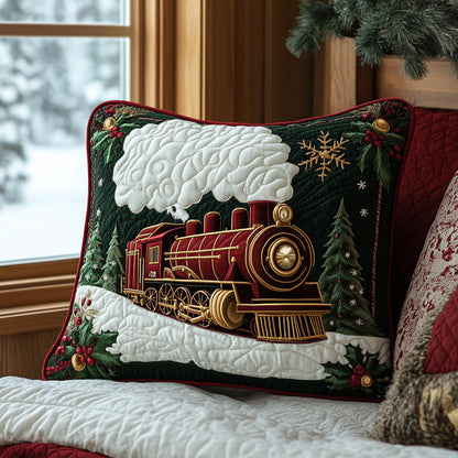 Santa Steamliner Quited Pillow Case VTQ-Myprintsy