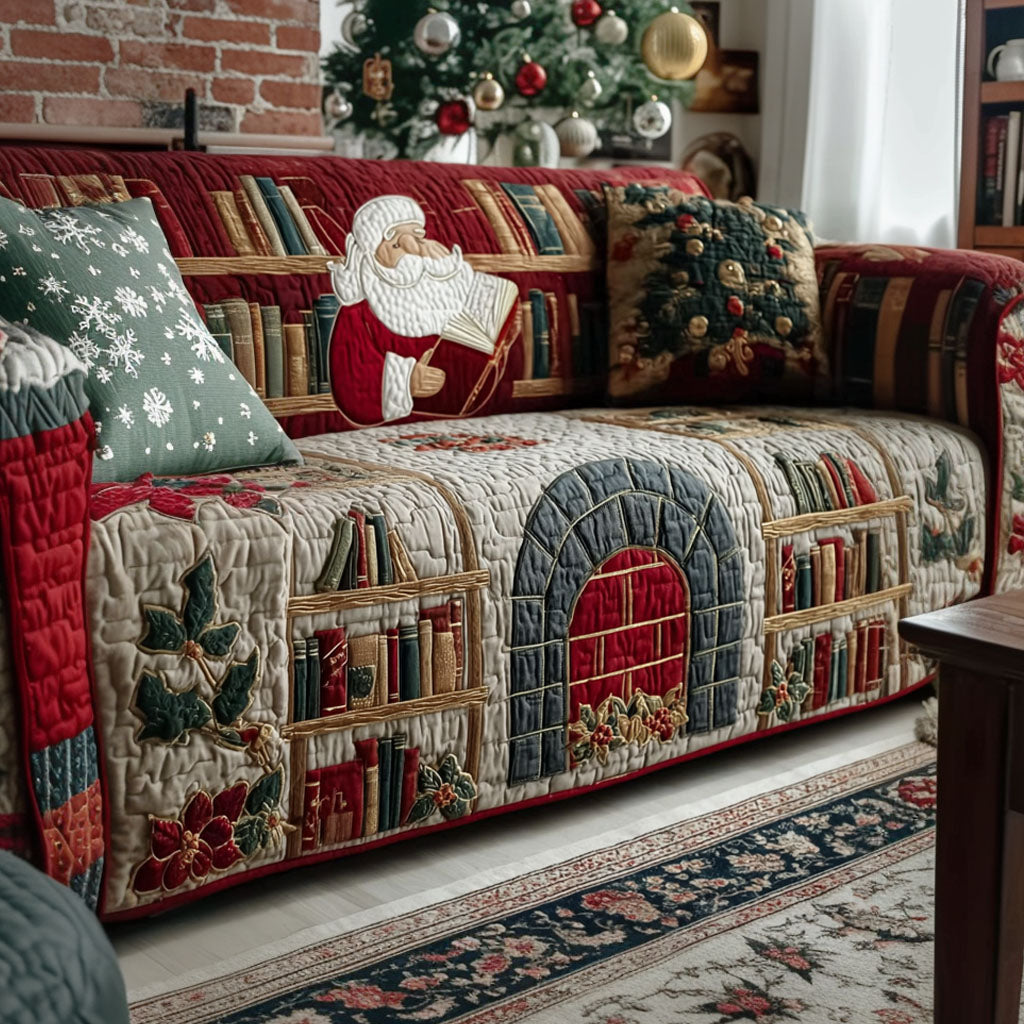 Santa Story Quilted Sofa Cover VTQ-Myprintsy