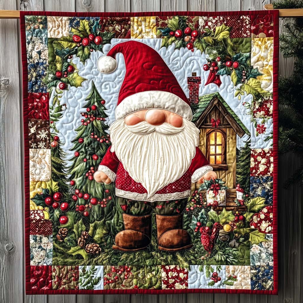 Santa Warmth Quilted Blanket VTQ-Myprintsy