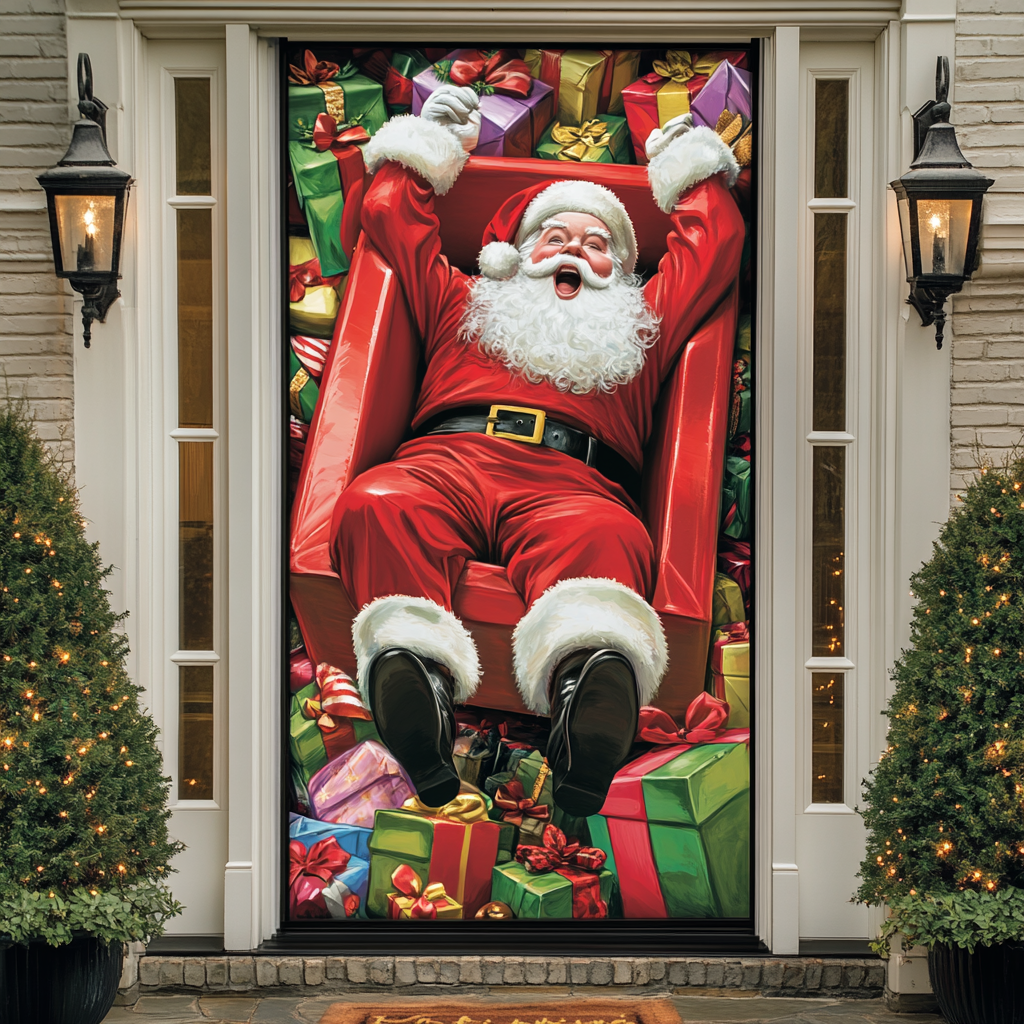 Santa Wish Quilted Door Cover VTQ-Myprintsy