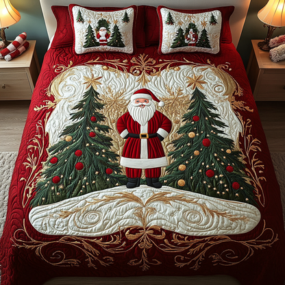Santa Wonderland -Piece Quilted Bedding Set VH VTQ-Myprintsy