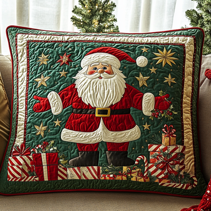 Santa Workshop Magic Quilted Pillow Case VTQ-Myprintsy