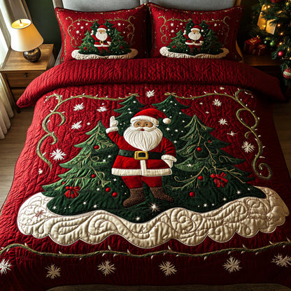 Santa Workshop Wonder -Piece Quilted Bedding Set VTQ-Myprintsy