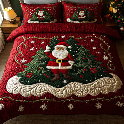 Santa Workshop Wonder -Piece Quilted Bedding Set VTQ-Myprintsy