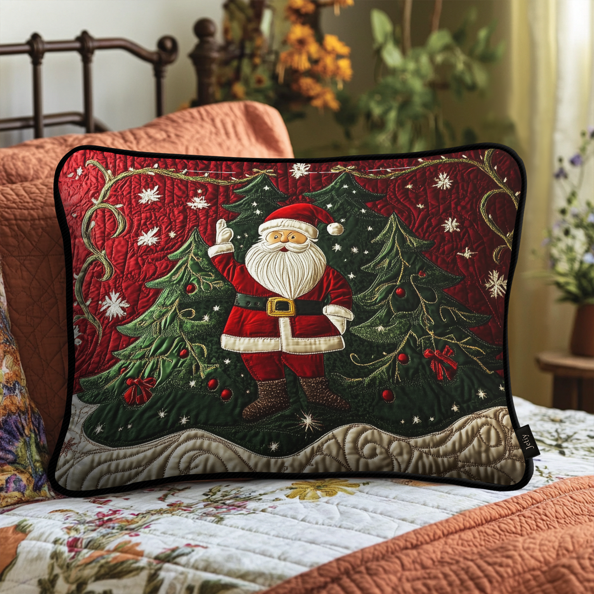 Santa Workshop Wonder Quilted Bedding Pillow Case VTQ-Myprintsy