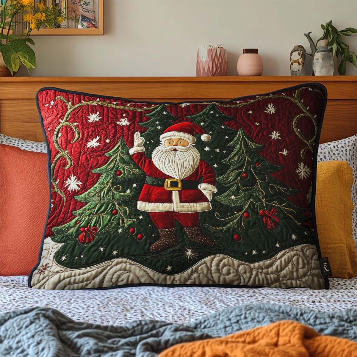 Santa Workshop Wonder Quilted Bedding Pillow Case VTQ-Myprintsy