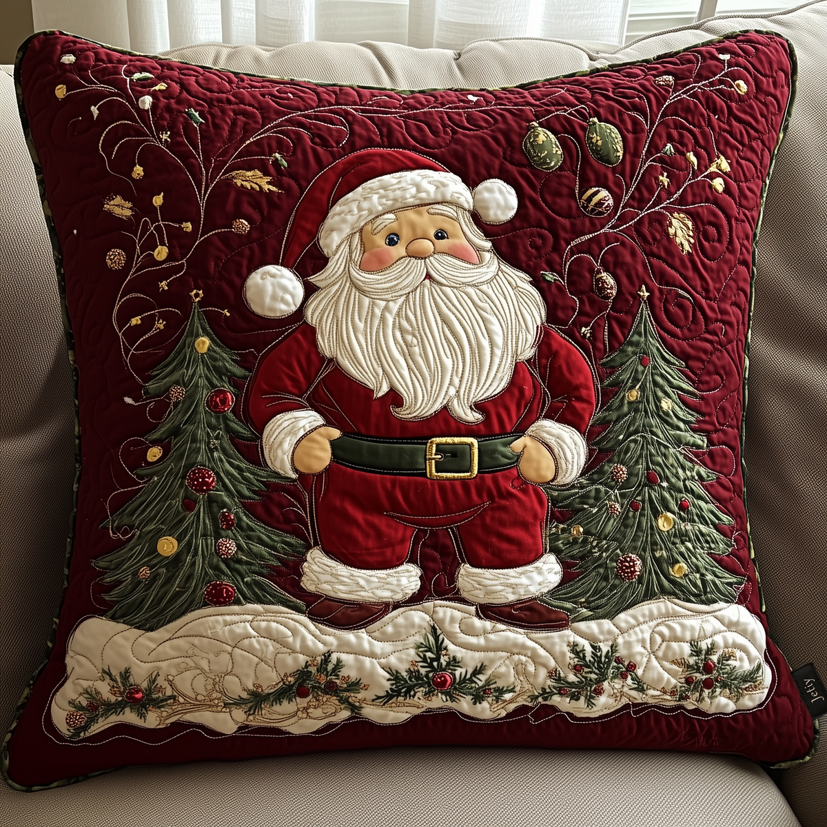 Santa Workshop Wonder Quilted Pillow Case VTQ-Myprintsy