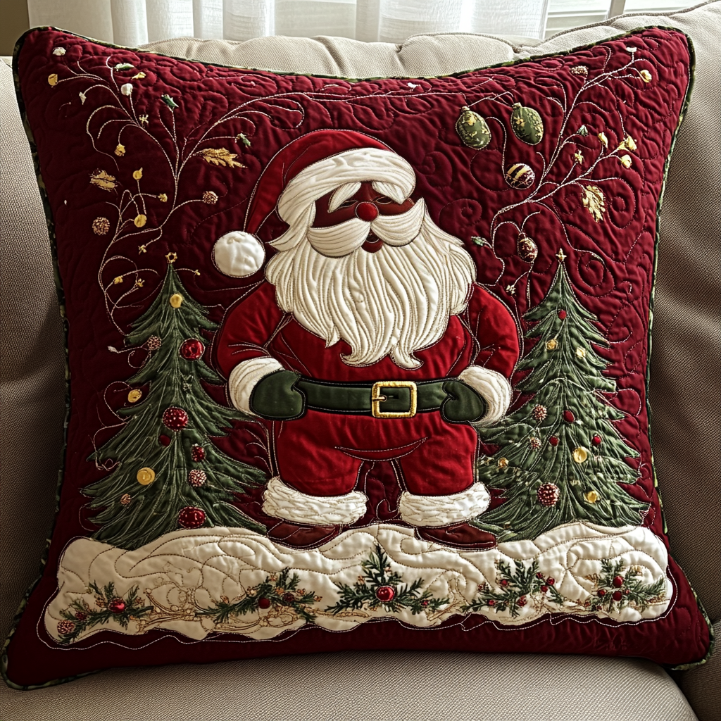 Santa Workshop Wonder V Quilted Pillow Case VTQ-Myprintsy