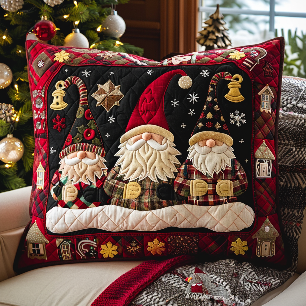 Santa's Little Helper Quilted Pillow Case VTQ-Myprintsy