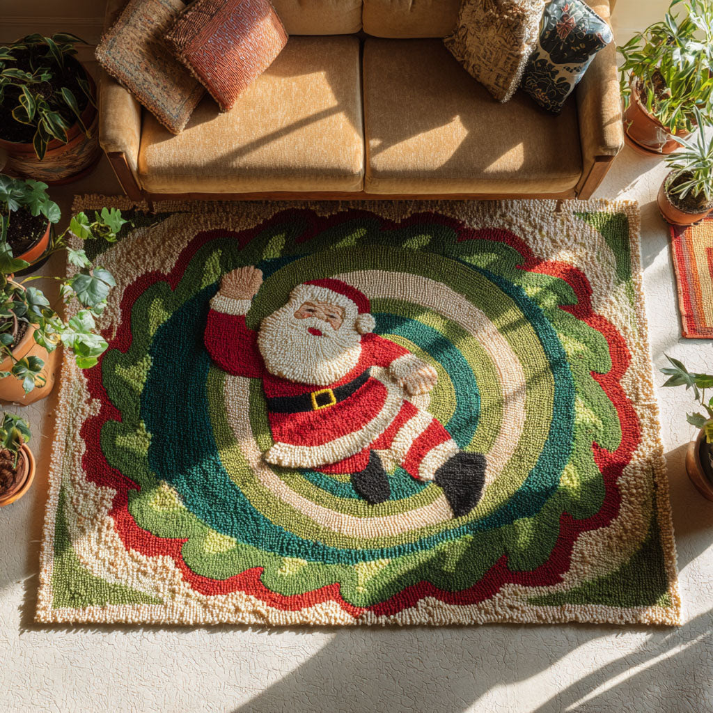 Santas Whirl Area Rug VTQ-Myprintsy