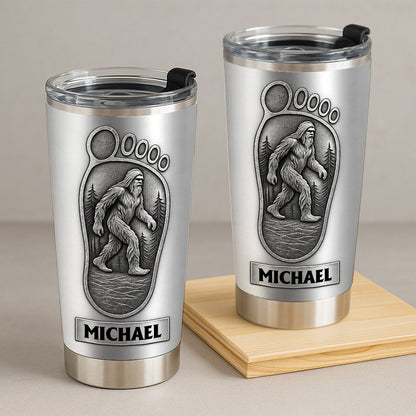 Sasquatch I Believe Bigfoot - Personalized Funny Tumbler For Hiking Camping Lover-Myprintsy