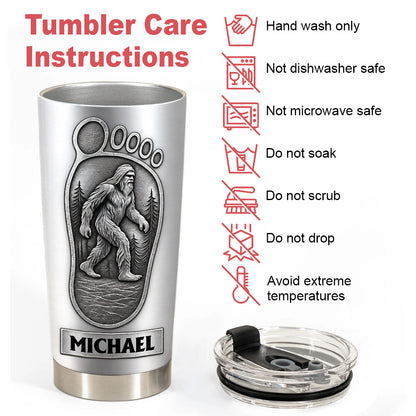 Sasquatch I Believe Bigfoot - Personalized Funny Tumbler For Hiking Camping Lover-Myprintsy