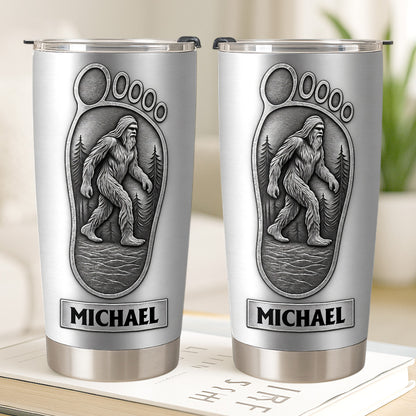 Sasquatch I Believe Bigfoot - Personalized Funny Tumbler For Hiking Camping Lover-Myprintsy