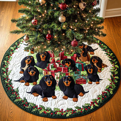 Sausage Soul Christmas Quilted Tree Skirt-Myprintsy