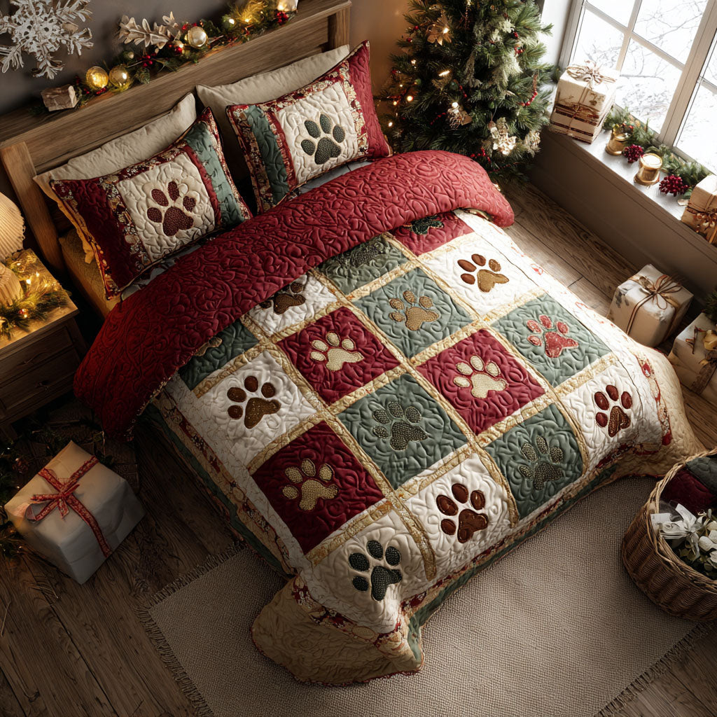 Scarlet Paws -Piece Quilted Bedding Set VTQ-Myprintsy