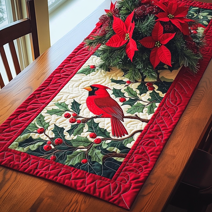 Scarlet Serenity Quilted Table Runner VTQ-Myprintsy