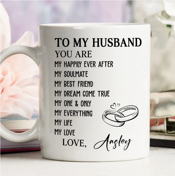 To My Husband - Personalized Coffee Mug