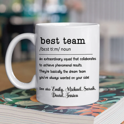 Best Team - Personalized Coffee Mug