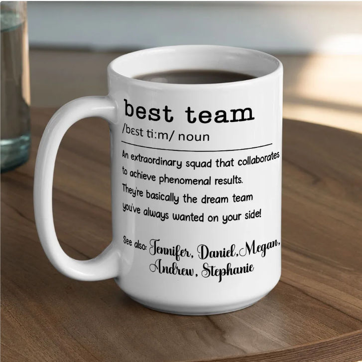 Best Team - Personalized Coffee Mug