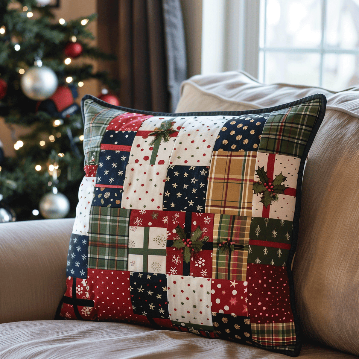 Season of Giving Quilted Pillow Case VTQ-Myprintsy