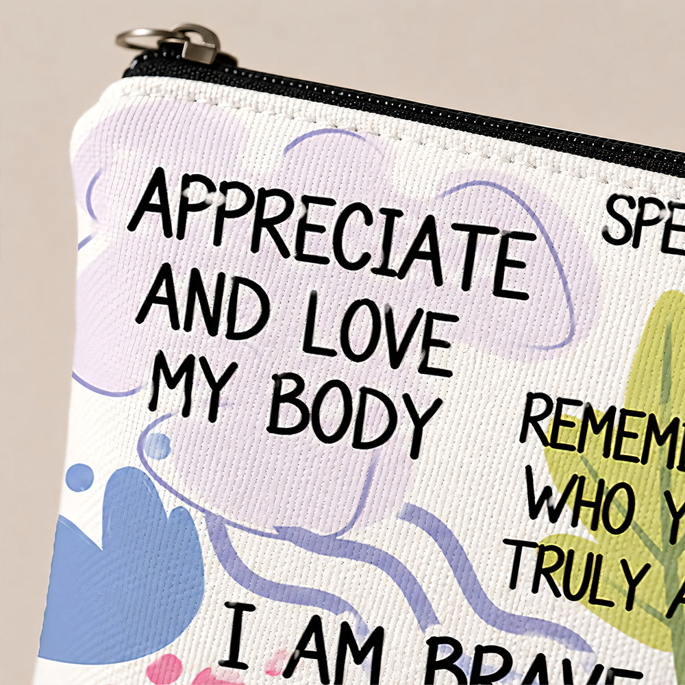 Self Love Affirmation - Personalized Cosmetic Bag-Myprintsy