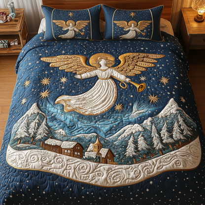 Serene Herald -Piece Quilted Bedding Set VH VTQ-Myprintsy