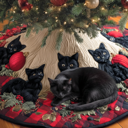 Shadow Garden Christmas Quilted Tree Skirt VTQ-Myprintsy