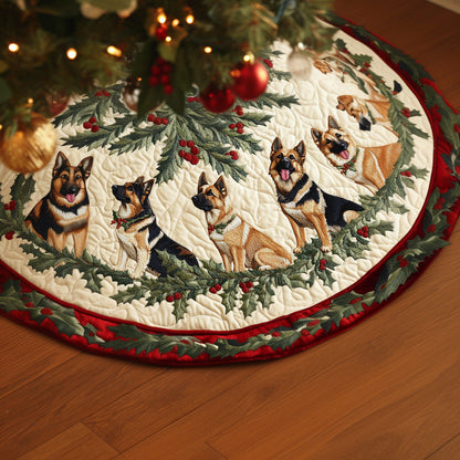 Shepherd Christmas Wish Quilted Christmas Tree Skirt-Myprintsy
