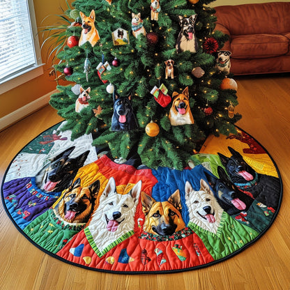 Shepherd Holiday Blessings Quilted Christmas Tree Skirt VTQ-Myprintsy