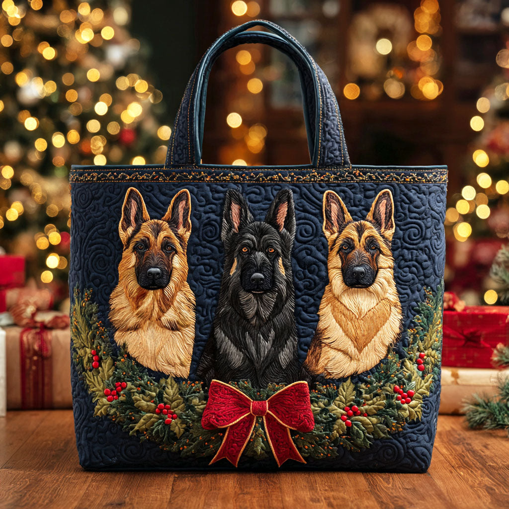 Shepherd Holiday Quilted Tote Bag VTQ-Myprintsy