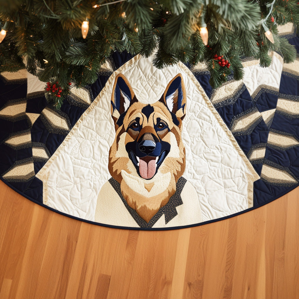 Shepherd Yuletide Glow Quilted Christmas Tree Skirt-Myprintsy
