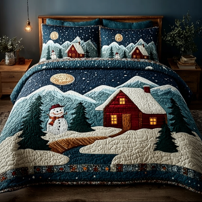 Silent Cabin -Piece Quilted Bedding Set VTQ-Myprintsy
