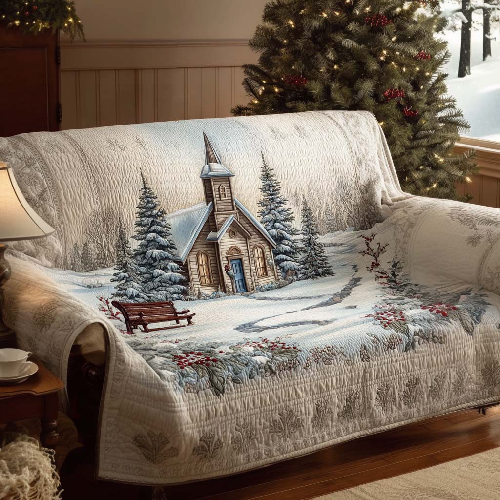 Silent Church Glow Quilted Sofa Cover VTQ-Myprintsy