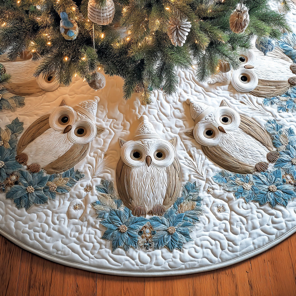 Silent Flight Christmas Quilted Tree Skirt TD-Myprintsy
