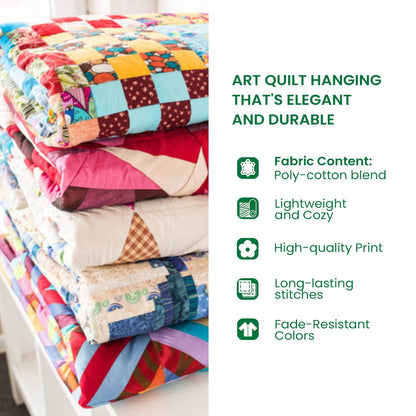 Silent Night Art Quilt Hanging VTQ-Myprintsy