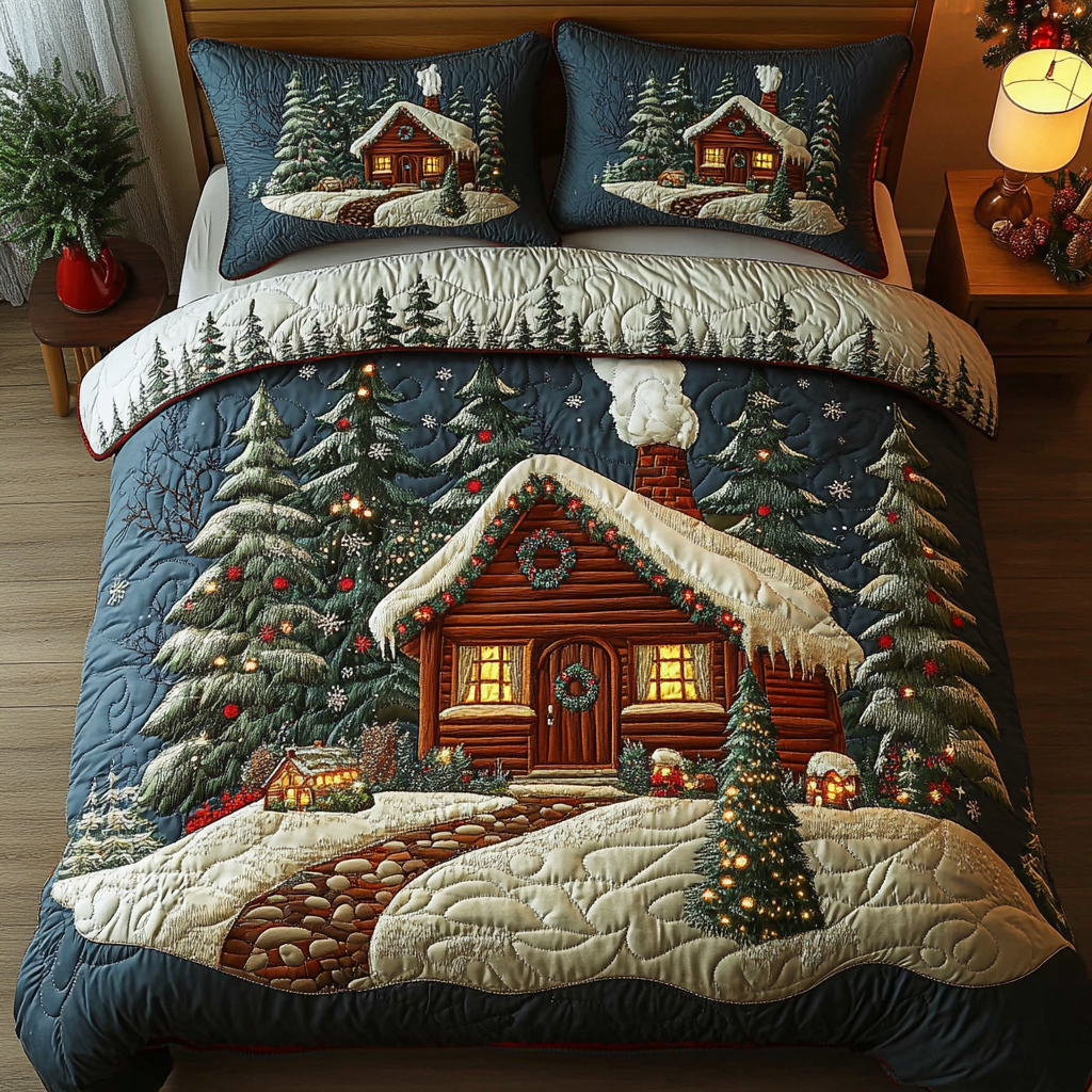 Silent Night -Piece Quilted Bedding Set VTQ-Myprintsy
