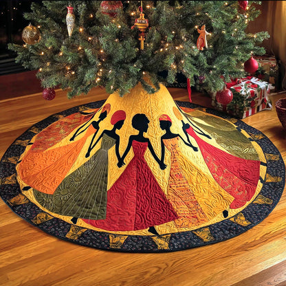 Sister Strength Christmas Quilted Tree Skirt TD-Myprintsy