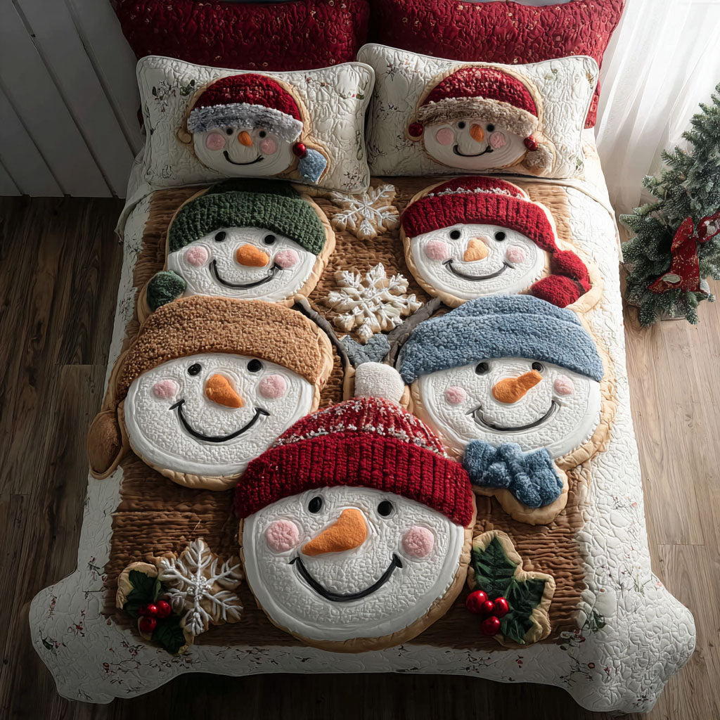 Snow Buddies -Piece Quilted Bedding Set VTQ-Myprintsy