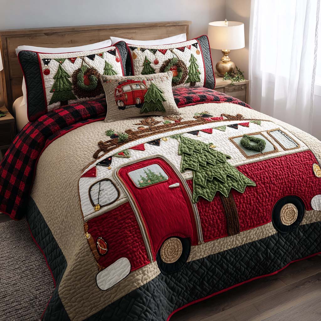 Snow Camp Haven -Piece Quilted Bedding Set VTQ-Myprintsy