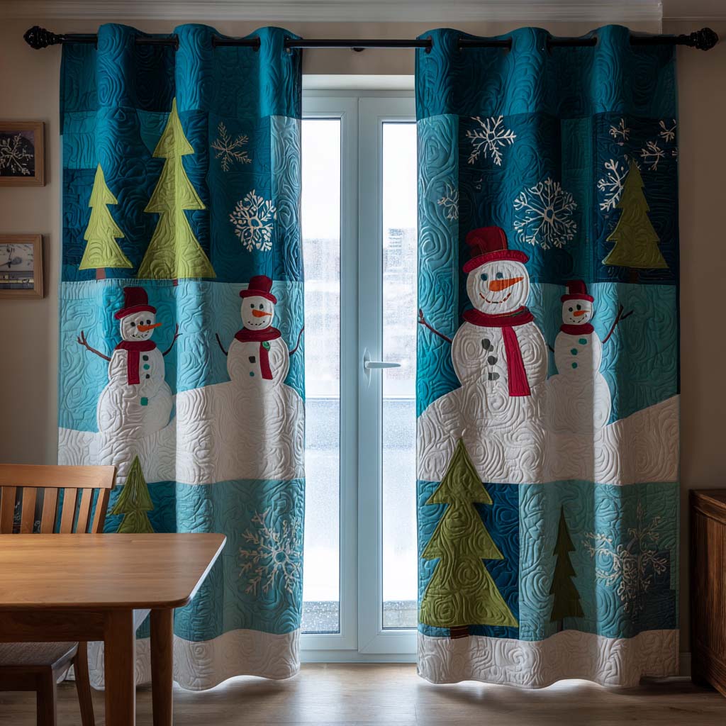 Snow Day Quilted Curtains VTQ-Myprintsy
