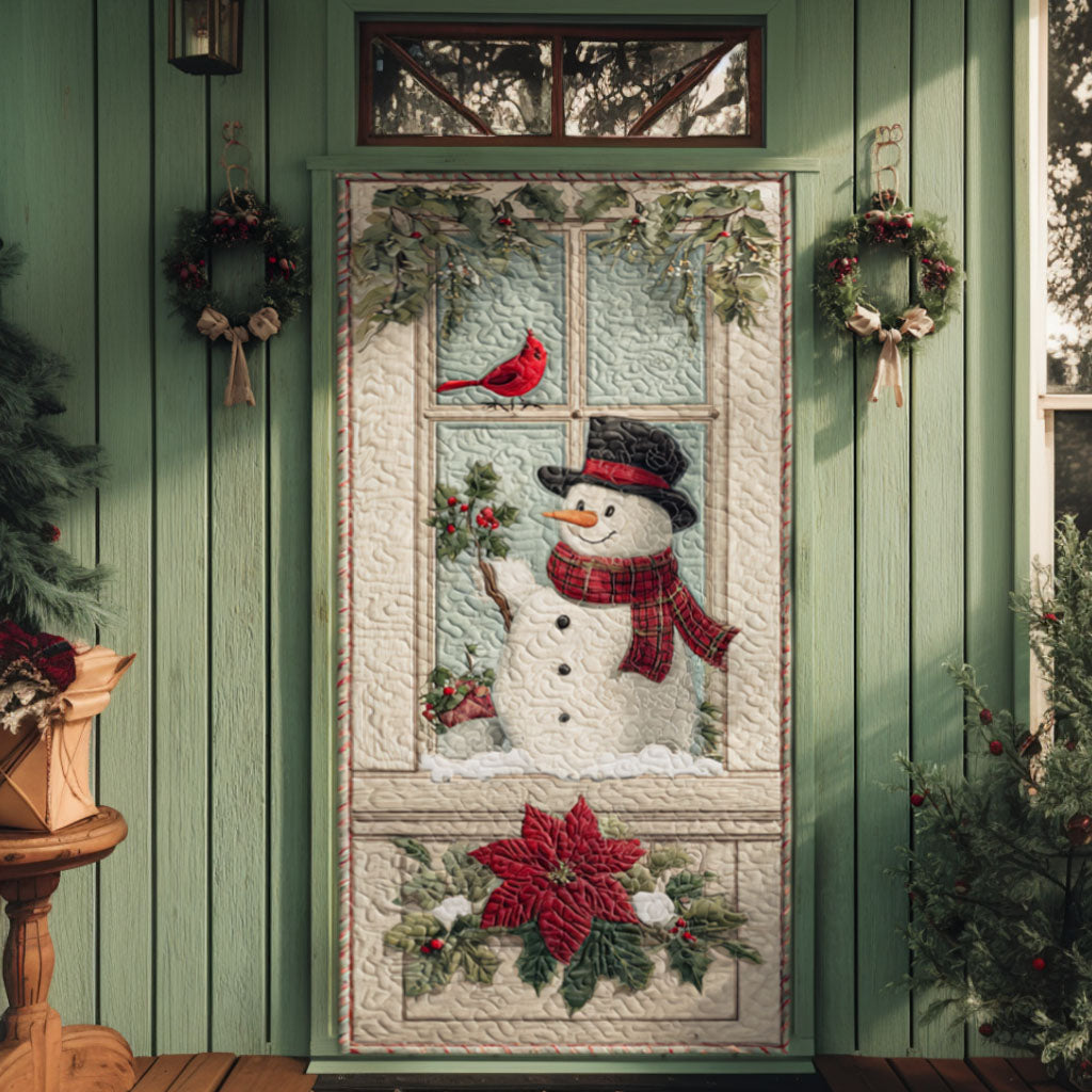 Snow Day Quilted Door Cover VTQ-Myprintsy