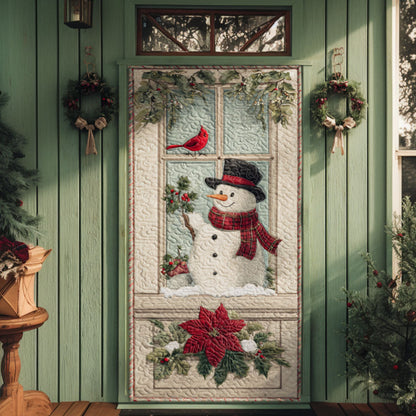 Snow Day Quilted Door Cover VTQ-Myprintsy