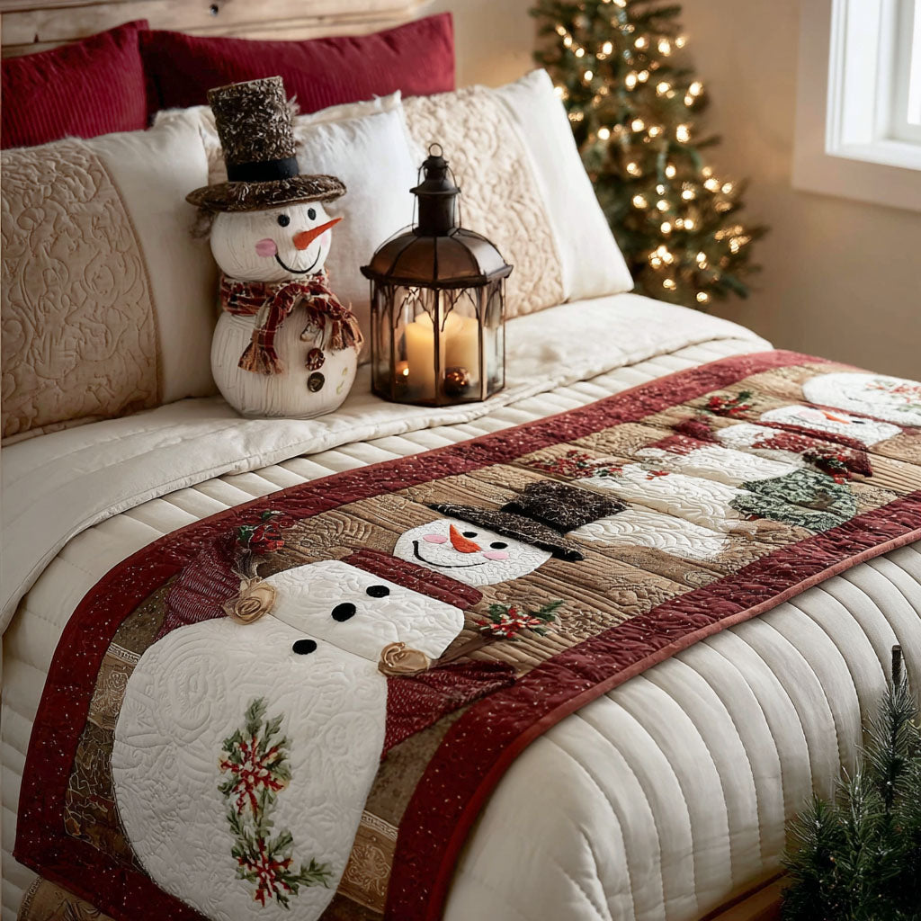 Snow Delight Quilted Bed Runner VTQ-Myprintsy