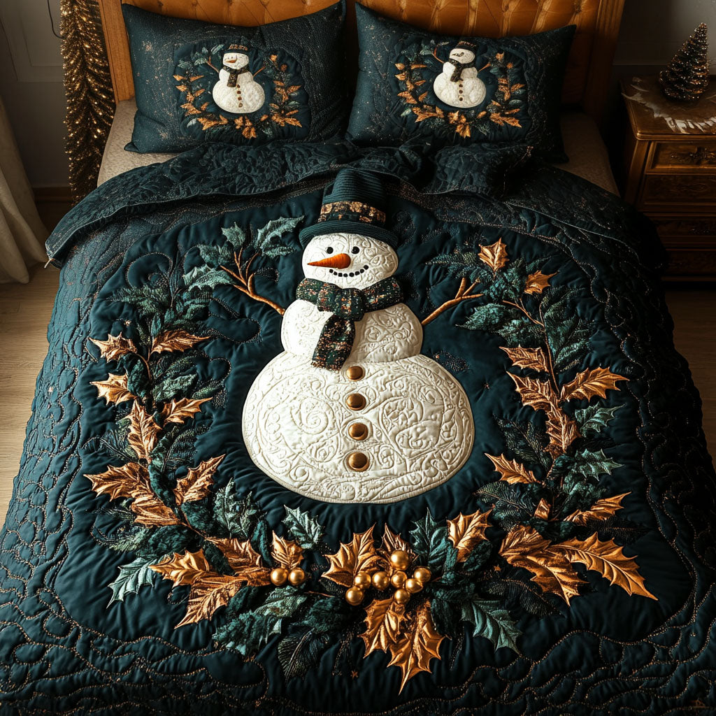 Snowbound Cheer -Piece Quilted Bedding Set VTQ-Myprintsy