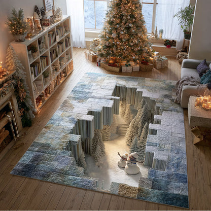 Snowfall Haven Area Rug VTQ-Myprintsy
