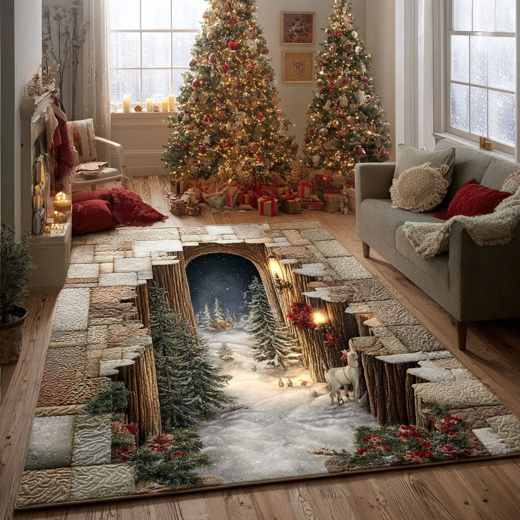 Snowfall Serenity Area Rug VTQ-Myprintsy